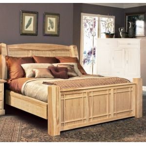 A-America - Amish Highlands Queen Arch Panel Bed - AHINT5070