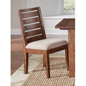 A-America - Anacortes Ladderback Side Chair with Upholstered Seating (Set of 2) - ANASM2452