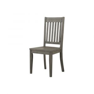 A-America - Huron Slatback Side Chair in Distressed Grey Finish - (Set of 2) - HURDG2652