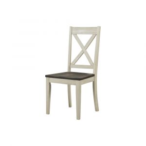 A-America - Huron X-Back Side Chair in Cocoa-Chalk Finish - (Set of 2) - HURCO2472