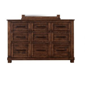 A-America - Sun Valley 9-Drawer Dresser, Rustic Timber Finish - SUVRT5510