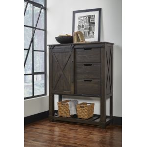 A-America - Sun Valley Barn Door Chest, Charcoal Finish - SUVCL5630