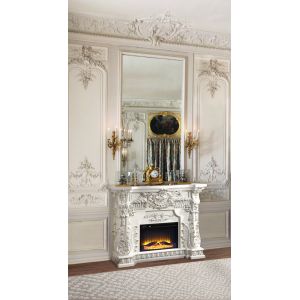ACME Furniture - Adara Fireplace - Antique White - AC01620