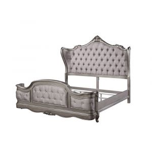 ACME Furniture - Ariadne Queen Bed - Velvet & Antique Platinum - BD00603Q