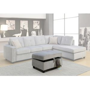 ACME Furniture - Belville Sectional Sofa (Reversible w/Pillows) - 52710