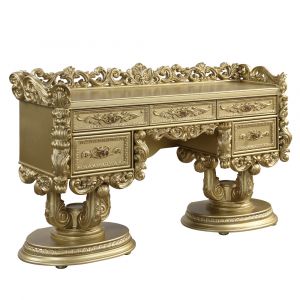 ACME Furniture - Bernadette Vanity Desk - Gold - BD01477