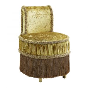 ACME Furniture - Bernadette Vanity Stool - Gold Velvet - BD01478