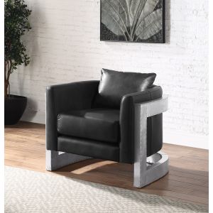 ACME Furniture - Betla Accent Chair - Black Top Grain Leather - AC01986
