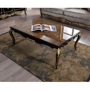 ACME Furniture - Betria Coffee Table - Engineering Stone & Black - LV01890_CLOSEOUT