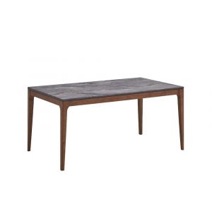 ACME Furniture - Bevis Dining Table - Stone & Walnut - DN02312