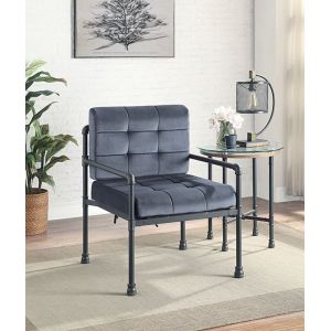 ACME Furniture - Brantley Accent Chair - Gray Velvet & Sandy Gray - AC00429