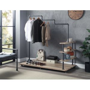 ACME Furniture - Brantley Hanger Rack - Oak & Sandy Gray - AC00431