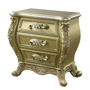 ACME Furniture - Cabriole Nightstand - Gold - BD01464