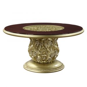 ACME Furniture - Cabriole Round Dining Table - Gold - DN01481