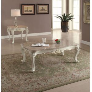 ACME Furniture - Chantelle Coffee Table w/Marble Top - 83540