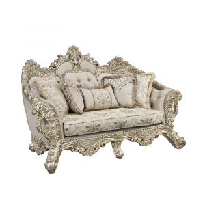 ACME Furniture - Danae Loveseat w/5 Pillows - Champagne & Gold - LV01194