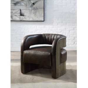 ACME Furniture - Feyre Accent Chair - Espresso Top grain Leather - AC01989