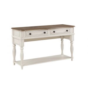 ACME Furniture - Florian Sofa Table - Oak & Antique White - LV01664