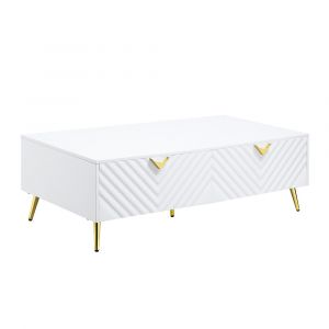 ACME Furniture - Gaines Coffee Table - White High Gloss - LV01139