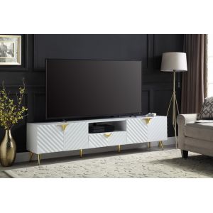 ACME Furniture - Gaines TV Stand - White High Gloss - LV01138