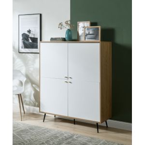 ACME Furniture - Gencho Cabinet - White & Oak - AC01069
