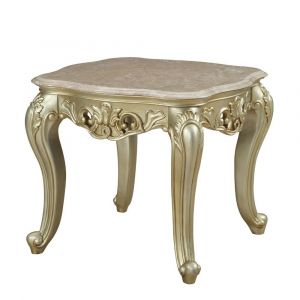 ACME Furniture - Gorsedd End Table w/Marble Top - 82442