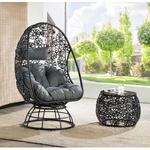 ACME Furniture - Hikre Patio Lounge Chair & Side Table - 45113