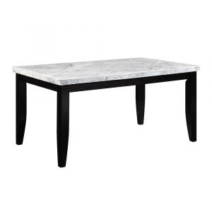 ACME Furniture - Hussein Dining Table - Natural Marble & Black - DN01446