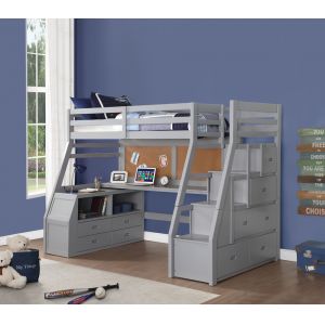 ACME Furniture - Jason II Loft Bed w/Storage Ladder - 37445