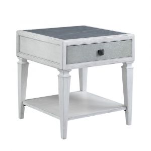 ACME Furniture - Katia End Table - Rustic Gray & Weathered White - LV01053