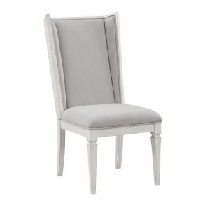 ACME Furniture - Katia Side Chair (Set of 2) - Light Gray Linen & Weathered White - DN02274