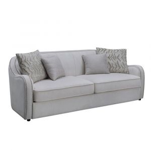 ACME Furniture - Mahler Sofa w/4 Pillows - Beige Linen - LV00578