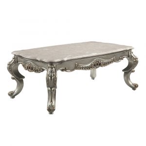 ACME Furniture - Miliani Coffee Table - Natural Marble & Antique Bronze - LV01783