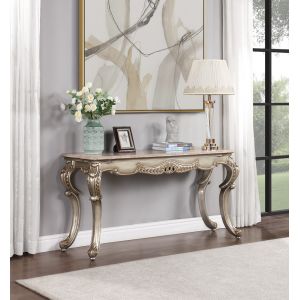 ACME Furniture - Miliani Sofa Table - Natural Marble & Antique Bronze - LV01785