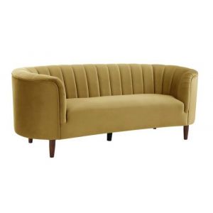 ACME Furniture - Millephri Sofa - Olive Yellow Velvet - LV00163