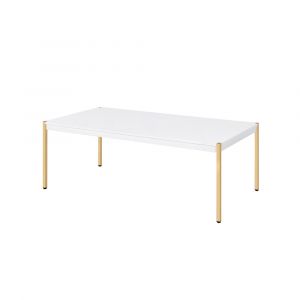 ACME Furniture - Otrac Coffee Table - White & Gold - LV00034
