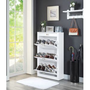 ACME Furniture - Pagan Shoe Cabinet - White High Gloss - AC00744
