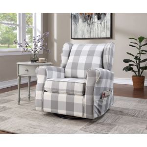 ACME Furniture - Patli Swivel Chair w/Glider - Gray - LV00922