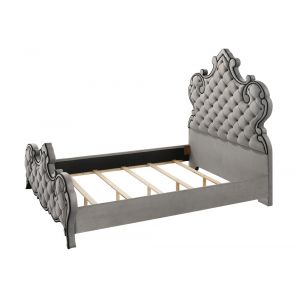 ACME Furniture - Perine Queen Bed - Gray Velvet - BD01062Q