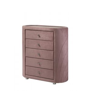 ACME Furniture - Salonia Chest - Pink Velvet - BD01187