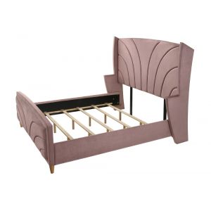 ACME Furniture - Salonia Eastern King Bed - Pink Velvet - BD01182EK