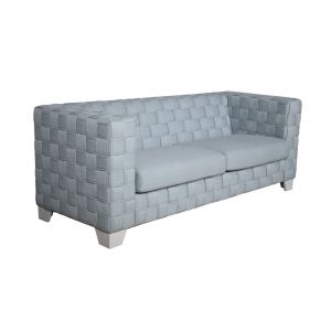 ACME Furniture - Saree Sofa - Light Teal Chenille & White - LV02346