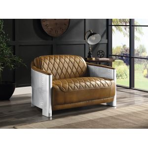 ACME Furniture - Sedna Loveseat - Brown Top Grain Leather - LV01985