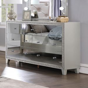 ACME Furniture - Sliverfluff Dresser - Mirrored & Champagne - BD00246