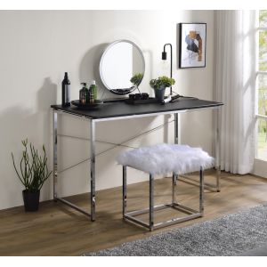 ACME Furniture - Tennos Vanity Desk - Black & Chrome - AC00904