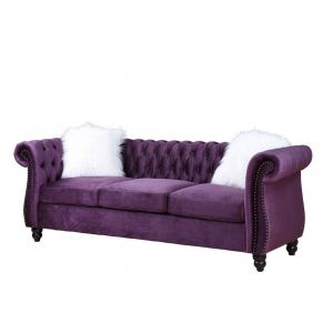 ACME Furniture - Thotton Sofa w/2 Pillows - Purple Velvet - LV00340