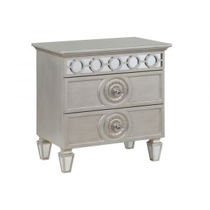 ACME Furniture - Varian Nightstand - Silver & Mirrored - BD01280