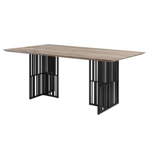 ACME Furniture - Zudora Dining Table - Antique Oak & Black - DN01757