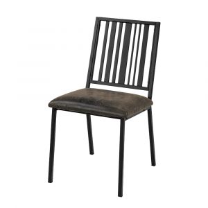 ACME Furniture - Zudora Side Chair (Set of 2) - Synthetic Leather & Black - DN01758