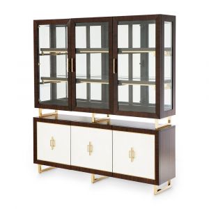 AICO - Belmont Place China Cabinet - Espresso - 9085005-06-409